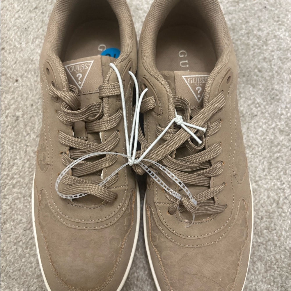 GUESS Men's Lace-Up Sneakers in Taupe